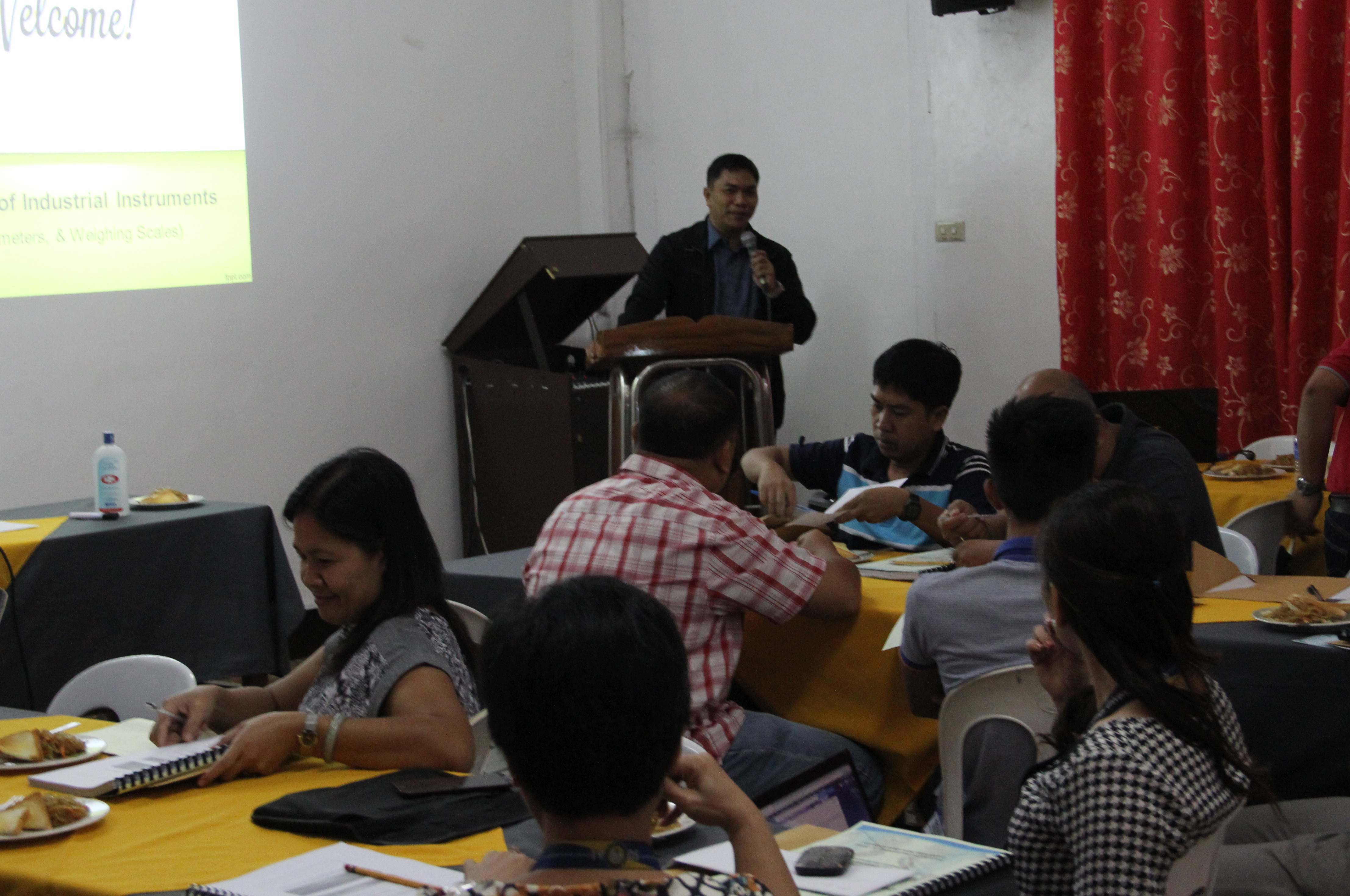 Engr. Rommel N. Corona discusses the essentials of the industrial calibration equipment.