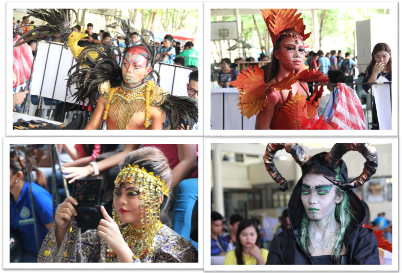 The entries in the Make-up and Hair Styling skills competition in the Fashion and Apparel Trade Area.