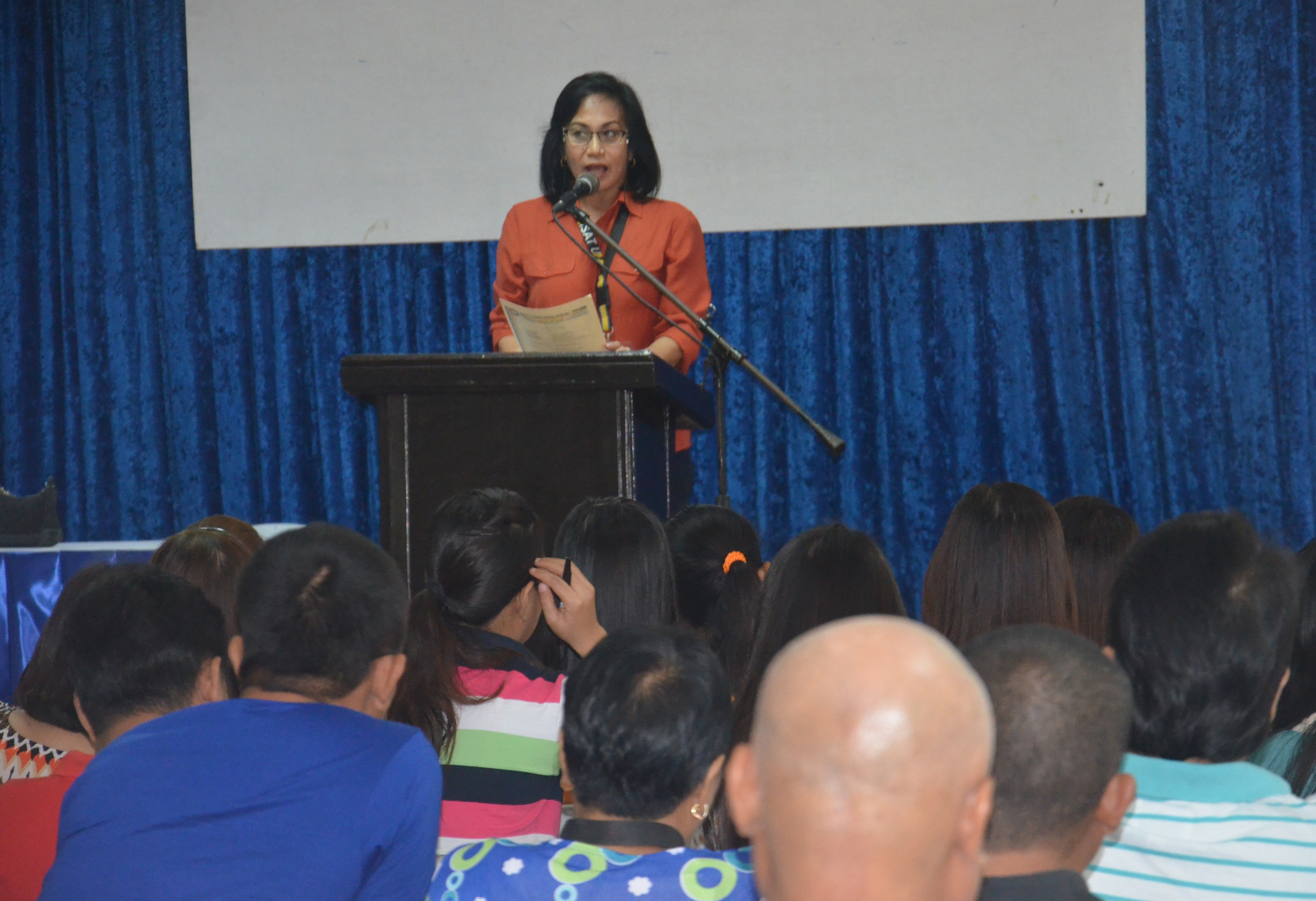 Dr. Nehema K. Misola emphasized the need to love one's job during the opening program of I-TEACH workshop.