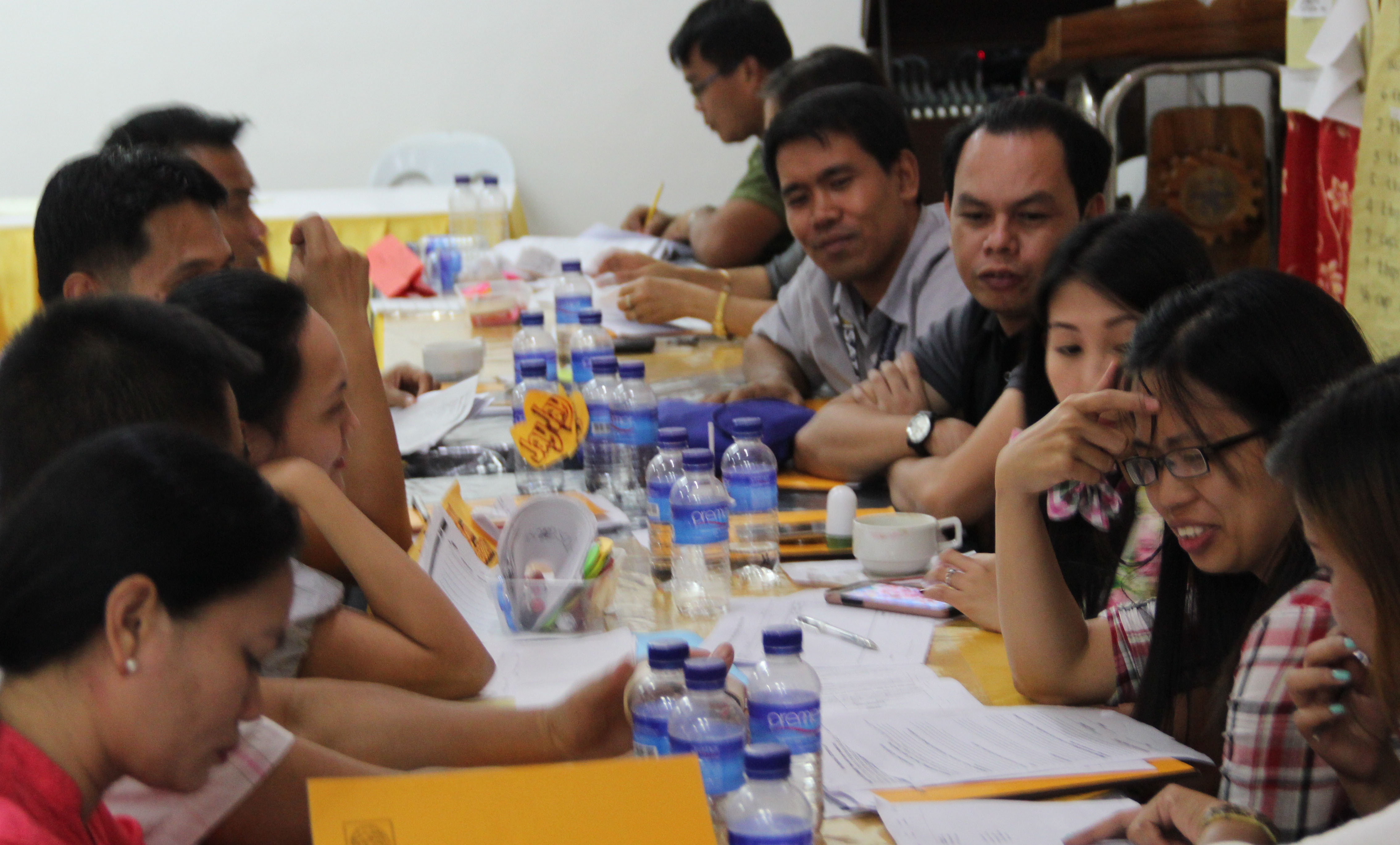 ISAT U Instructors in the planning workshop.
