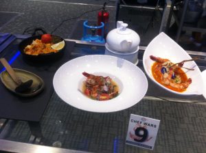 The winning entry-“Linagpang na Pasayan kag Pantat” (grilled prawn and catfish in shrimp paste broth), Buttered Poach Prawn in Adobado Sauce and “Aligi Rice with Prawn” 
