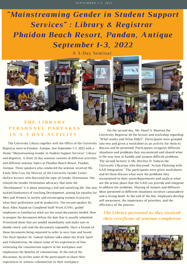 3-day Seminar!