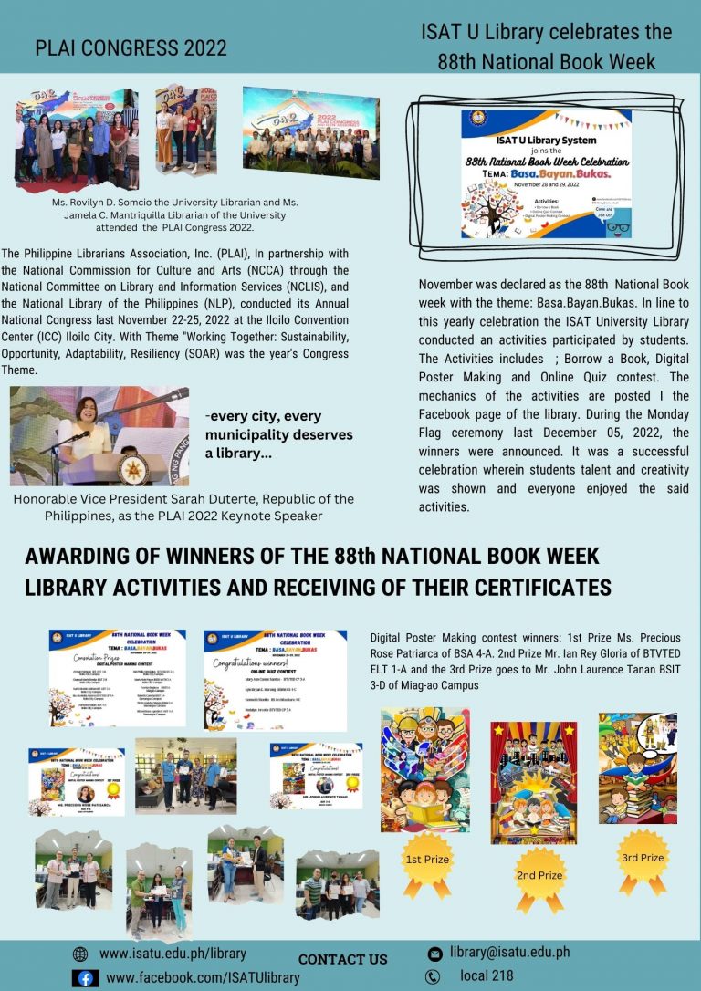 PLAI Congress and 88th National Book Week Celebration